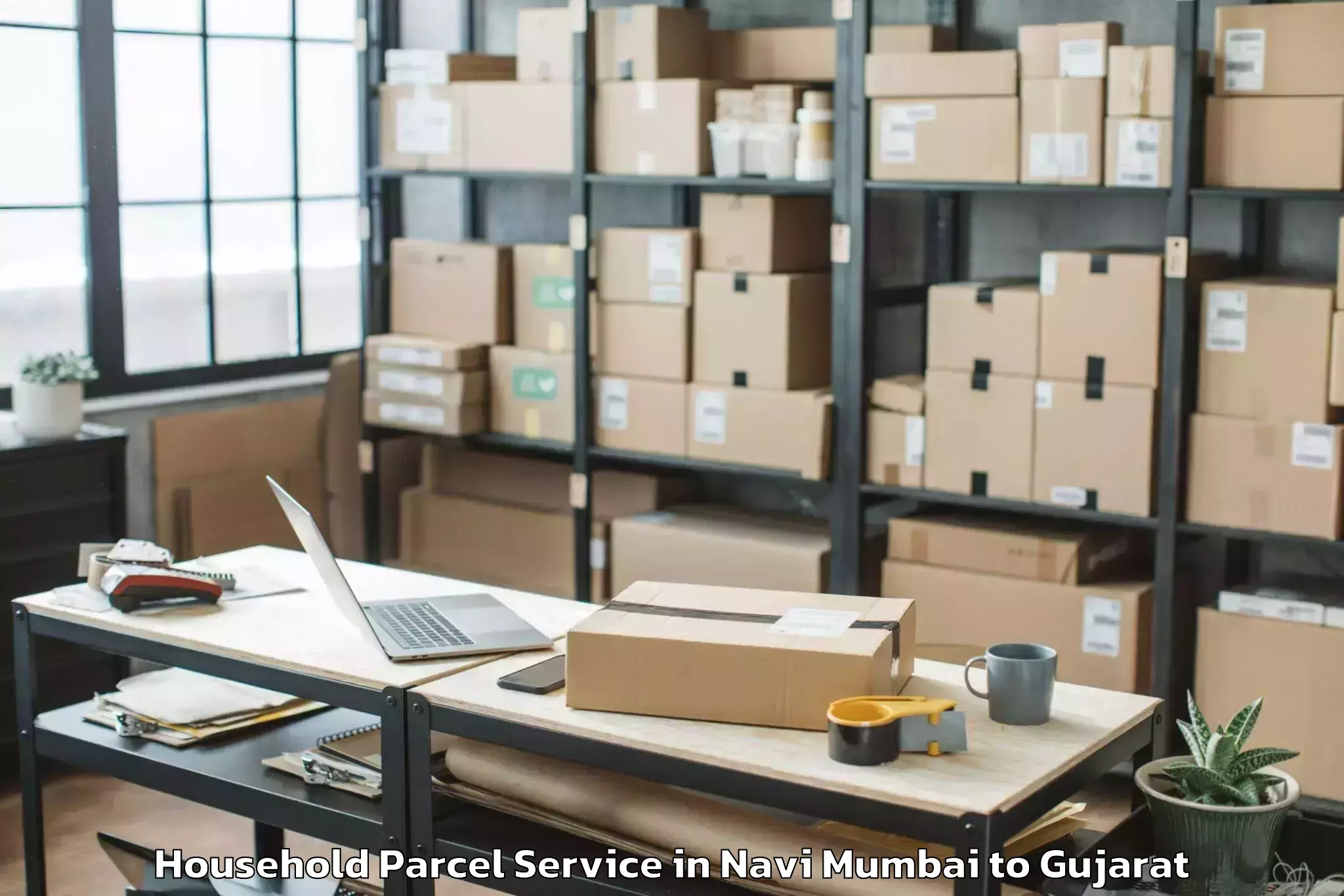 Navi Mumbai to Halol Household Parcel Booking